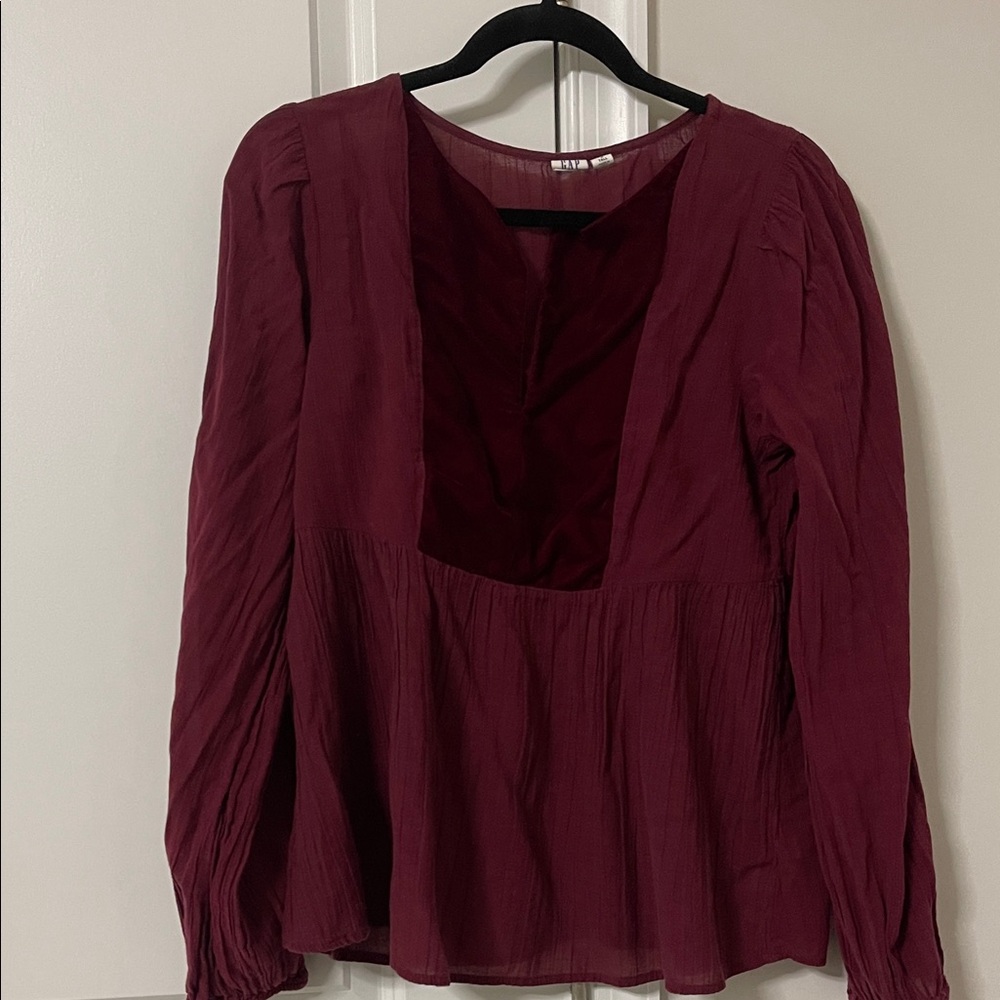 GAP Deep Red Women's Blouse